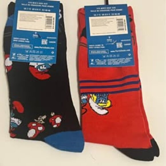 Set of 2 Smurfs Mid-Calf Socks – New with Tags - Picture 2 of 2